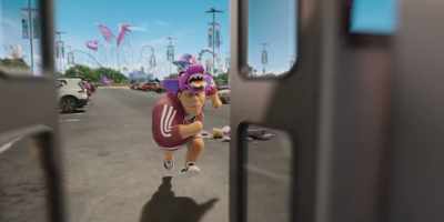 -[Logan] He's coming!
-[shouting] - Leo