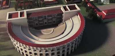 Long since disappeared, this edifice,
inherited from Ancient Greece, - Roman Megastructures