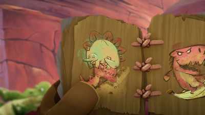 Longest push of a slippery stegosaurus." - Gigantosaurus