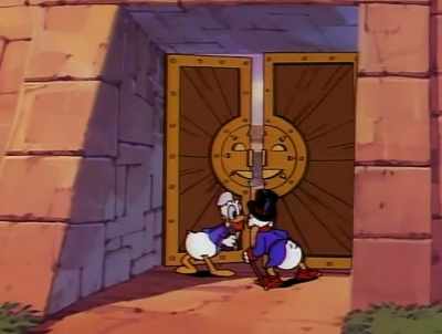 Look, a dog,
wearing a bow tie. - DuckTales