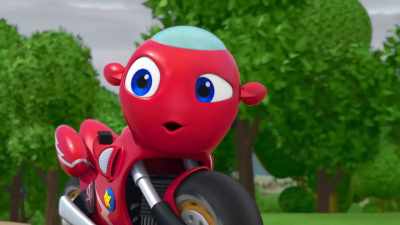 - Look alert, guys. We're
almost at Windshield Point! - Ricky Zoom