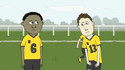 - Look alive, man!
You're never gonna score a-- - Ten Year Old Tom