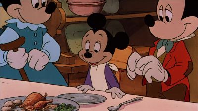 Look at all the wonderful things to eat - Mickey's Christmas Carol