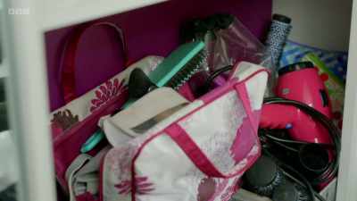 Look at all these brushes. Why?
17 hairbrushes. - Sort Your Life Out
