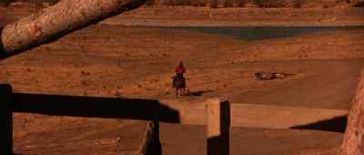 Look at that boy go!
Rides like the wind! - Buffalo Bill and the Indians, or Sitting Bull's History Lesson