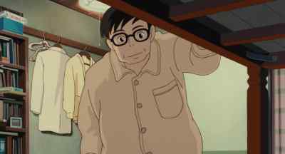 Look at her, my little warrior. - Whisper of the Heart