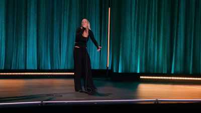 "Look at... she sleeps between my feet,
I see her." - Iliza Shlesinger: Hot Forever