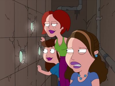 - Look at Steve Smith.
- Is it supposed to be curved like that? - American Dad!