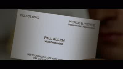 Look at that subtle off-white coloring. - American Psycho