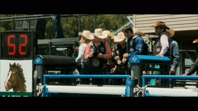 Look at that guy in the chute. - The Longest Ride