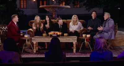 - Look at that.
- Right? That's what happened. - Friends: The Reunion