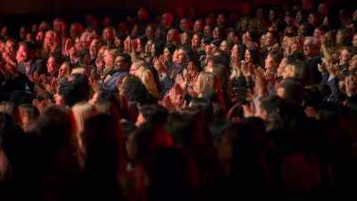 Look at that.
That house is packed. - The Real Full Monty