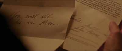 Look at the handwriting. - Lizzie