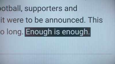 Look at the language
from UEFA, three words: - Super Greed: The Fight for Football