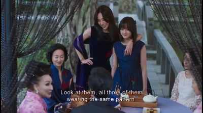 Look at them, all three of them
wearing the same pattern. - The Bold, the Corrupt and the Beautiful