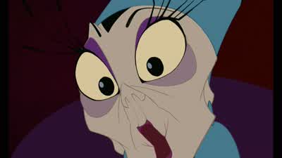 Look at these wrinklesWhat is holding this woman togetherWhat the How long has that been there - The Emperor's New Groove