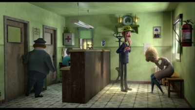 Look at this. Isn't the red
package is visible in the robbery? - Spy Cat