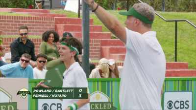 -LOOK AT THIS, WILL FERRELL
CALLING HIS TEAMMATE'S BALL OUT. - Pickled