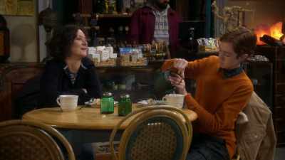 Look at us.
A mother and son - The Conners