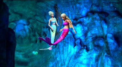 Look at you!
You've grown a tail. - Barbie in a Mermaid Tale
