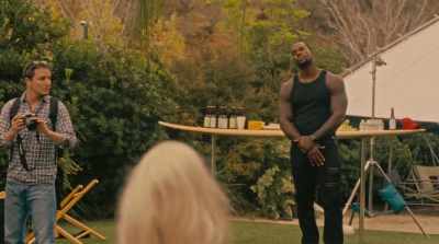 Look, his bulging
muscles, his fly ass pants. - Mope