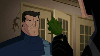 Look closely.
Have you ever seen a leaf like this? - Batman and Harley Quinn