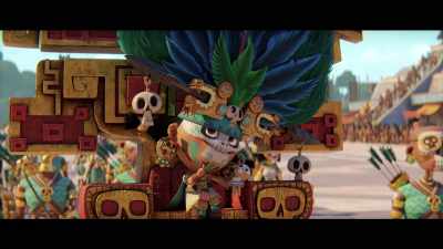 Look, Fabiola. The Teca princess
will be crowned right there. - Maya and the Three