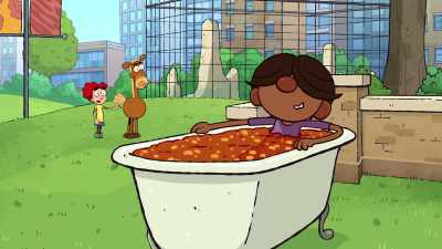 Look, even Fred's doing
a baked bean challenge. - It's Pony