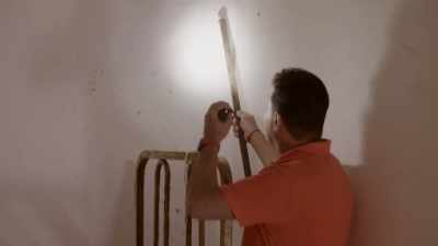 Look here, we have a door
that was covered. - Secret Nazi Ruins