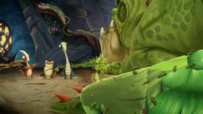 Look, he's using our blanket. - Gigantosaurus