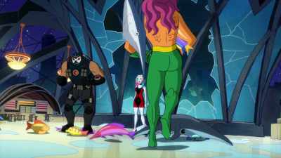 Look, I am stomping on your fish.
Stomping! - Harley Quinn