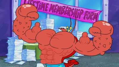 - Look, Larry solved most of
his problems with his charm - SpongeBob DocuPants