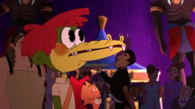 -Look.
-[man] Ladies and gentlemen, - Arlo the Alligator Boy