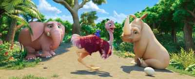 Look out, coming through!
Terribly sorry. - Jungle Beat: The Movie
