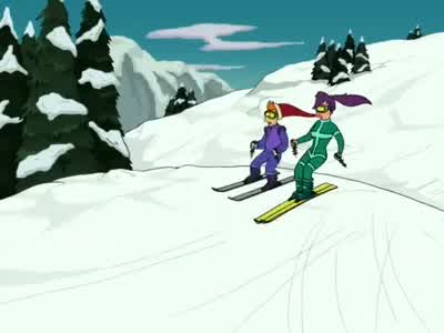 Look out for those trees! - Futurama
