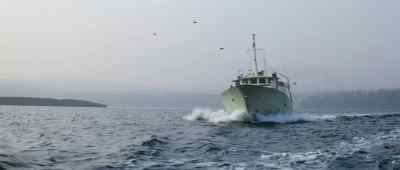 Look out. He's going to ram us! - When Eight Bells Toll