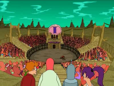 Look, outdoor theater. - Futurama
