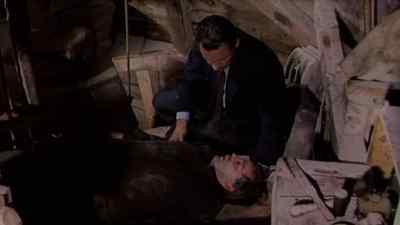- Look, somebody's being arrested.
- Three of them. - The Counterfeit Traitor