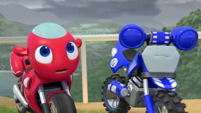 - Look, that's why
Scootio's tablet isn't working. - Ricky Zoom