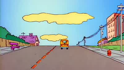 Look, there's our school again. - The Simpsons