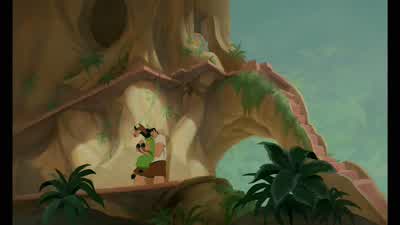 Look there's two people in there looking for youWhat A big guy and a skinny old womanWait Was this woman scary beyond all reasonYeah That's Yzma and Kronk I'm saved - The Emperor's New Groove