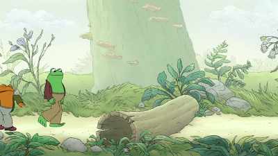 -Look, Toad, a log.-[grunting] - Frog and Toad