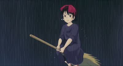 Look! Tombo's down there! We can still make it. - Kiki's Delivery Service