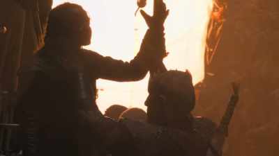 Look up. Down. Stab him. - Game of Thrones: The Last Watch