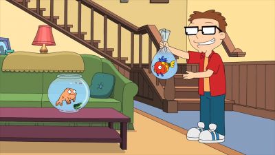 Look what I won
at the carnival. - American Dad!