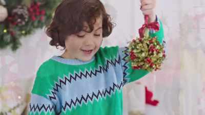 Look!
You're under the mistletoe! - Laughing All the Way