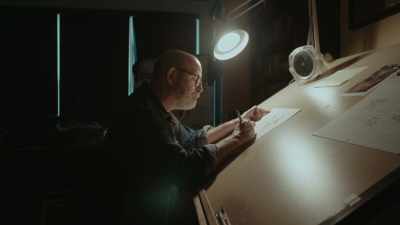 Looking at how he sees
panels and how he sees pacing - Mike Mignola: Drawing Monsters
