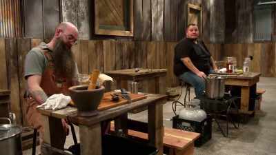 Looking over at bryan,
seeing what he was doing, - Moonshiners: Master Distiller