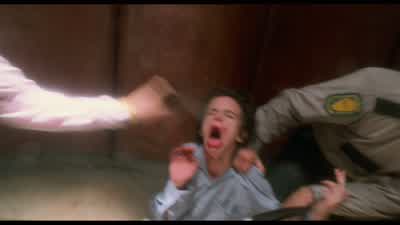 We got us a Mexican standoffWe've had this date from the beginningSlide that shotgun herePut your hands behind your head your forehead on the floorOr what You wound meI can blow you in halfI never wounded anything in my lifeI got you locked right between - Natural Born Killers