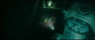 Looks like it imploded.
There's, uh, something. - Underwater